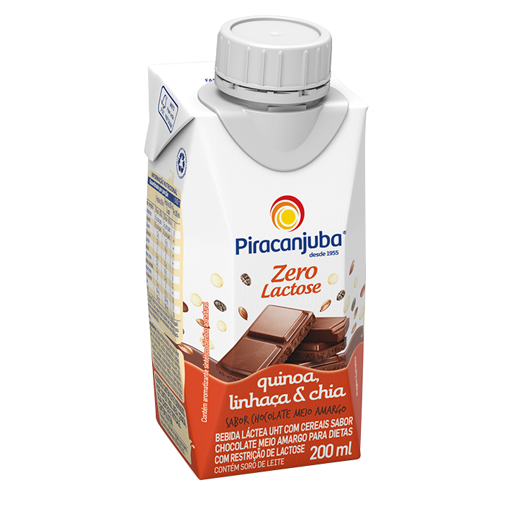 Bebida Láctea com Cereais Sabor Chocolate Meio Amargo Zero Lactose 200 ml