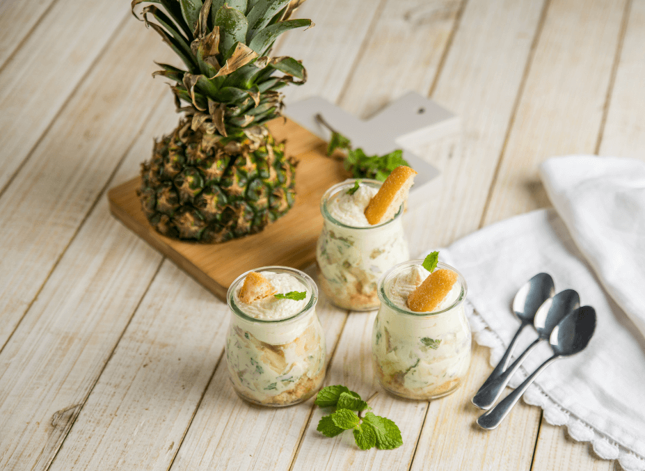 Se você gosta de abacaxi, vai amar essa receita super fácil de Creme de Abacaxi com produtos Piracanjuba!