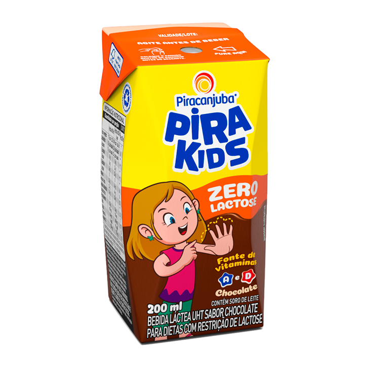 Achocolatado Pirakids Zero Lactose 200 ml